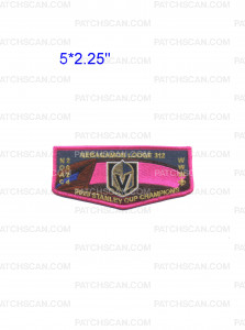 Patch Scan of Las Vegas Area Council NOAC 2024 Knights (Pink Flap)