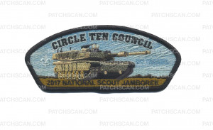 Patch Scan of Circle Ten Council- 2017 National Scout Jamboree- M1 Abrams 