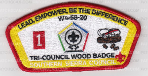 Patch Scan of Tri-Council Wood Badge Emblem