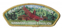 Heart of Virginia Council- 3 Pavilion CSP (Gold Metallic Border)  Heart of Virginia Council #602