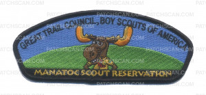 Patch Scan of Great Trail Council, Boy Scouts Of America - Manatoc Scout Reservation
