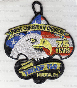 Patch Scan of X164554A First Christian Church 75 Years