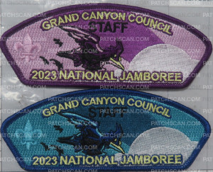 Patch Scan of 455295- Grand Canyon 2023 National Jamboree Staff 