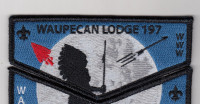 Waupecan Lodge 197 - NOAC 2022 Flap and Pocket Set 3 Rainbow Council #702