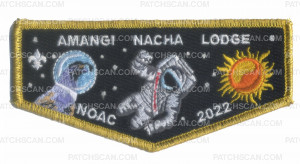Patch Scan of Amangi Nacha Lodge- NOAC 2022 (Gold Metallic Border)