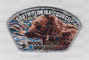Patch Scan of S FLA CNCL WOODBADGE BEAR CSP