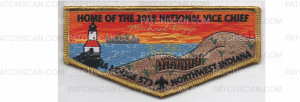 Patch Scan of 2018 National Vice Chief Flap Gold Border (PO 87699)