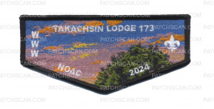 Patch Scan of  Takachsin Lodge 173 NOAC 2024 "Boat Fishing" (Flap)