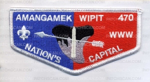 Patch Scan of K124292 - National Capital Area Council - Amangamek Wipit 470 Flap