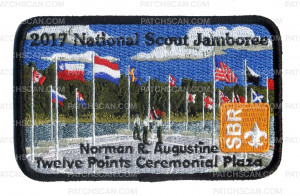 Patch Scan of 2017 National Scout Jamboree Norman R. Augustine Twelve Points Ceremonial Plaza