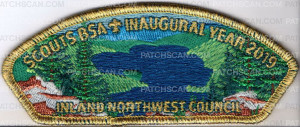 Patch Scan of Scouts BSA Inaugural Year Inland Northwest Council