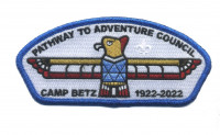 Pathway to Adventure Council Camp Betz CSP blue metallic border Pathway to Adventure Council #