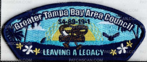 Patch Scan of Greater Tampa Bay Area Council Wood Badge S4-89-19-1