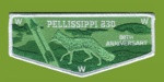 Pellissippi 230 80th Anniv. flap ordeal arrow white border Great Smoky Mountain Council #557