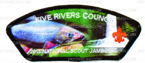 Patch Scan of 2013 Jamboree- Five Rivers Council- Fish- #211959