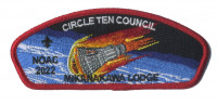 NOAC 2022- MIKANAKAWA LODGE (Astronauts) Flap Circle Ten Council #571