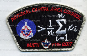 Patch Scan of National Capital Area Council - Math FOS 2017