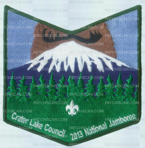 Patch Scan of CRATER LAKE COUNCIL POCKET SHIELD 2013