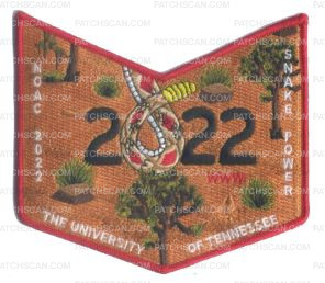 Patch Scan of Cahuilla 127 NOAC 2022 pocket patch red border