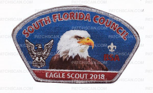 Patch Scan of SO FLA COUNCIL EAGLE SCOUT 2018