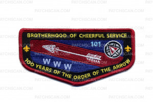 Patch Scan of 100 Years Of the Order of the Arrow 