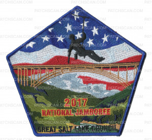 Patch Scan of Great Salt Lake Council 2017 National Jamboree Center Patch