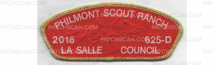 Patch Scan of Philmont CSP Metallic Gold Border (PO 87749)