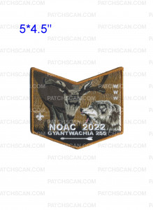 Patch Scan of GYANTWACHIA 255 NOAC 2022 Wolf/Mule Deer Bottom Piece