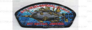 Patch Scan of 2017 National Jamboree Submarine Black Border (PO 86697)
