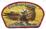 Patch Scan of 2023 NSJ - Dan Beard Council Maroon (Golden Angel) CSP