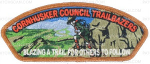 Patch Scan of Cornhusker Council Trailblazers - CSP Bronze Border