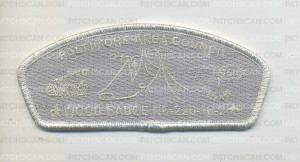 Patch Scan of BAC - Wood Badge Silver Metallic