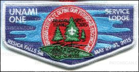 Patch Scan of Unami Service Lodge Flap White 