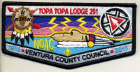 Topa Topa Lodge 291 NOAC - Pocket Flap  Ventura County Council #57