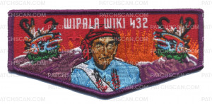 Patch Scan of Wipala Wiki 432 flap dark lavender border