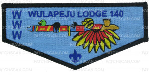 Patch Scan of Blackhawk Area Council - Wulapeju Lodge 140 Flap