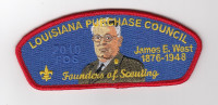 2019 FOS James E. West CSP - Red border Louisiana Purchase Council #213