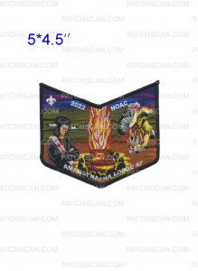 Patch Scan of Amangi Nacha 47 Wise, Old Chief NOAC 2022 Bottom Piece