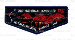 Patch Scan of Evangeline Area Council- OA Top Flap- 2017 National Jamboree 