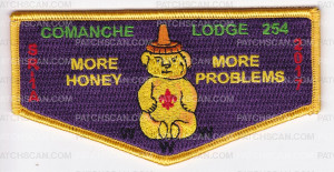 Patch Scan of Comanche Lodge 254 More Honey OA Flap