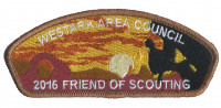 WESTARK AREA COUNCIL 2016 FRIEND OF SCOUTING BRONZE METALLIC Westark Area Council #16 merged with Quapaw Council