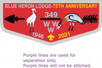 75th Anniversary Lodge Flap (PO 89875) Tidewater Council #596