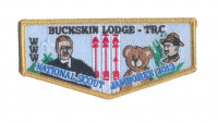 TRC - Buckskin Lodge 2013 Jamboree Flap (Gold Metallic Border) Theodore Roosevelt Council #386