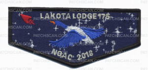 Patch Scan of Lakota Lodge 175 NOAC 2018 flap KW2716