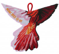 NAWAKWA Colored Cardinal (Activity Patch)  Heart of Virginia Council #602