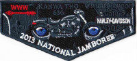 TB 213072B THC Oa Pocket Top 2013 Jambo Three Harbors Council #636
