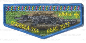 Patch Scan of NOAC 2022 OSCEOLA 564- American Alligator (Flap) 