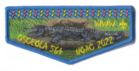 NOAC 2022 OSCEOLA 564- American Alligator (Flap)  Southwest Florida Council #88