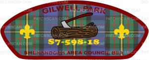 Patch Scan of Gilwell Park Shenandoah Area Council Wood Badge CSP