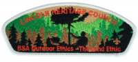 LHC- BSA Outdoor Ethics- The Land Ethic - White Lincoln Heritage Council #205